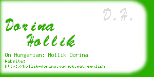 dorina hollik business card